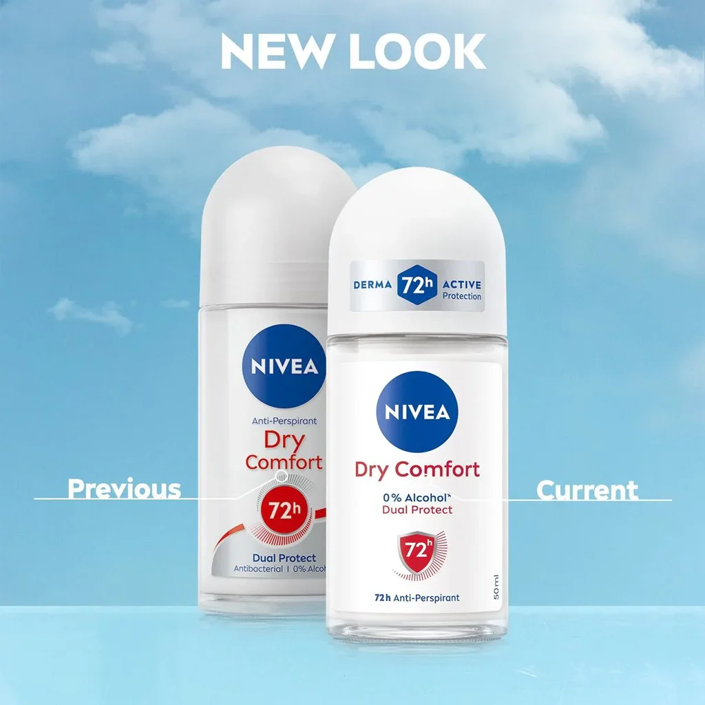Nivea Dry Comfort Roll-On Deodorant – 50ml - Image 6