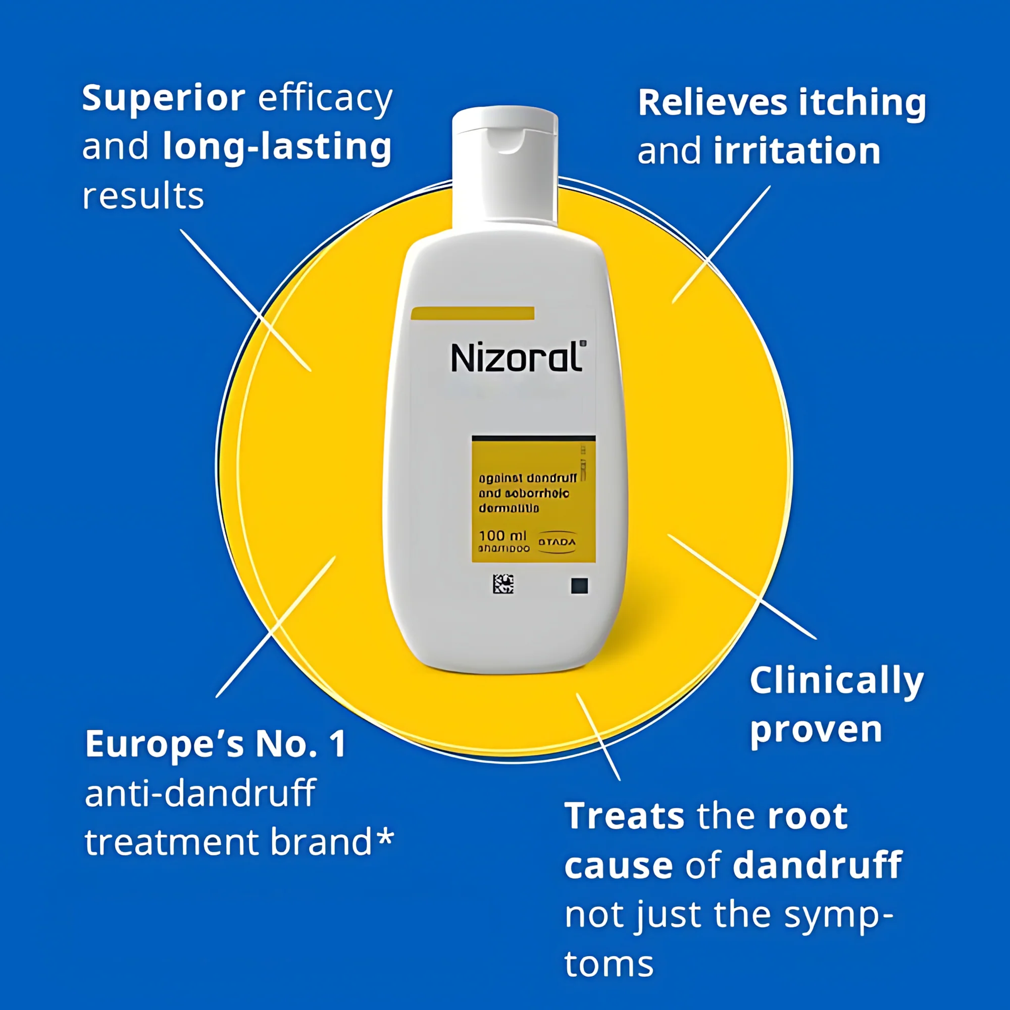 Nizoral Anti-Dandruff Shampoo – 100ml - Image 3