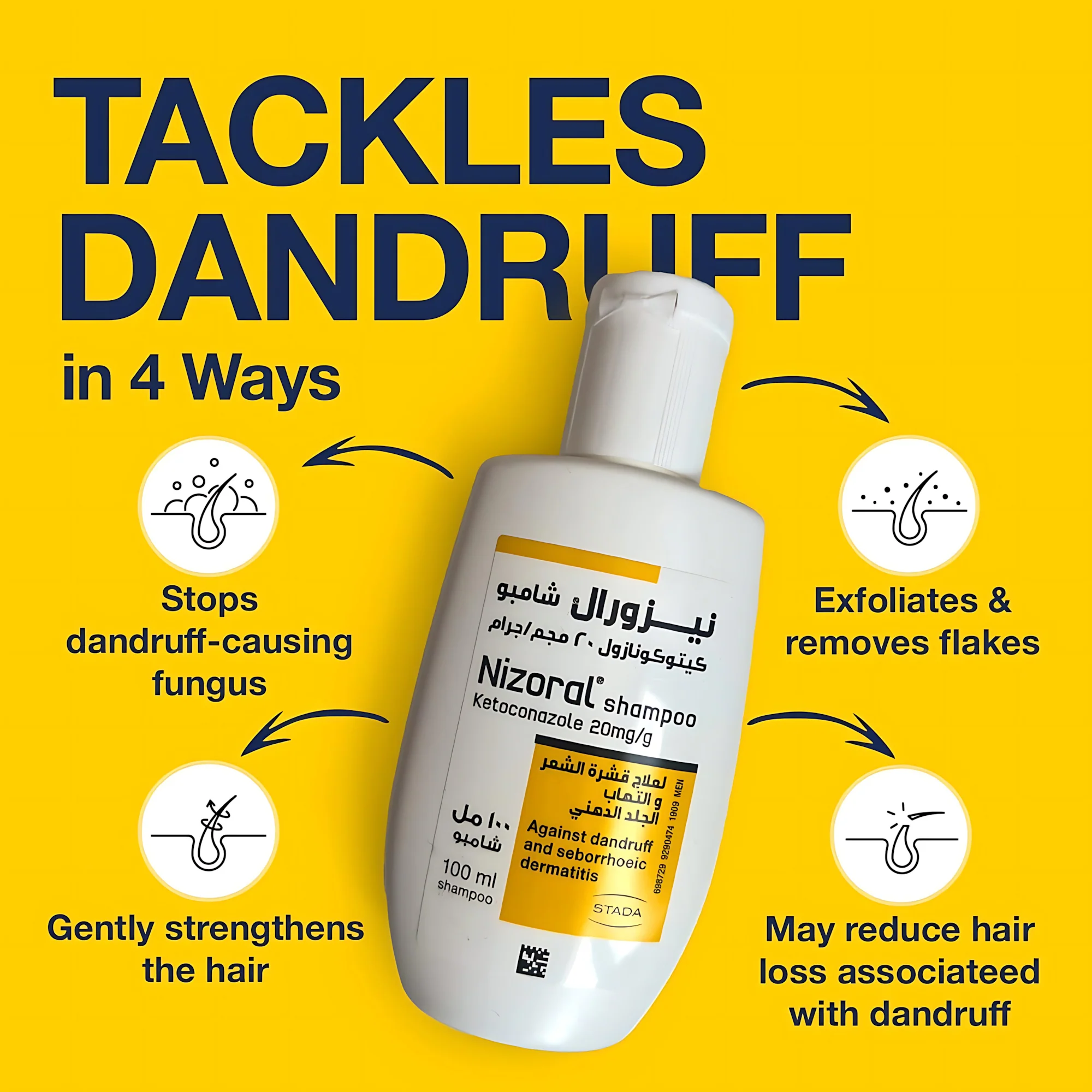 Nizoral Anti-Dandruff Shampoo – 100ml - Image 6