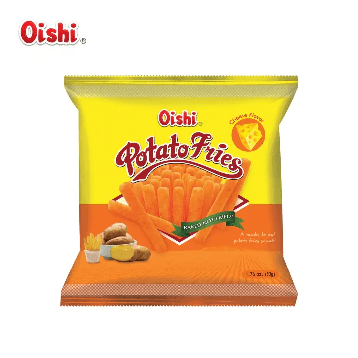 Oishi Potato Fries Cheese (Baked Not Fried) - 50g - Image 4
