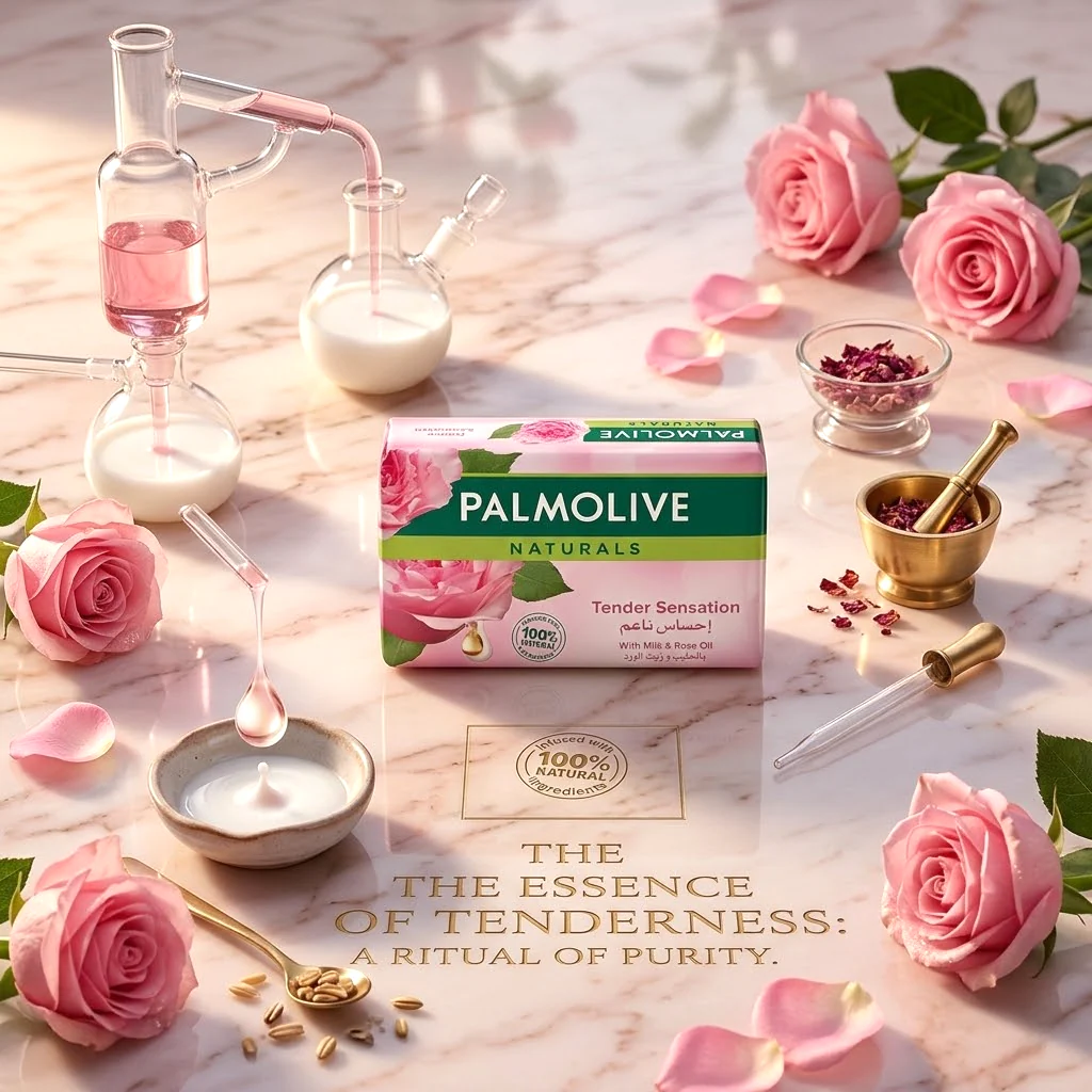 Palmolive Naturals Tender Sensation Soap – Milk & Rose Oil (170g) - Image 4
