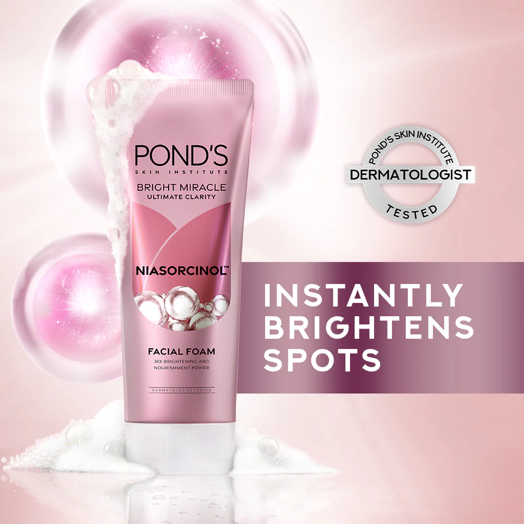 Ponds Ultimate Clarity Niasorcinol Facial Foam - 100g - Image 2