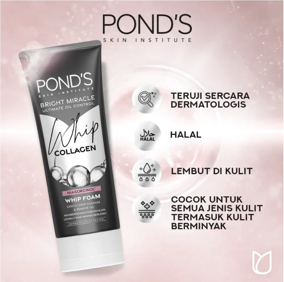 Ponds Ultimate Oil Control Whip Collagen Whip Foam - 100g - Image 3