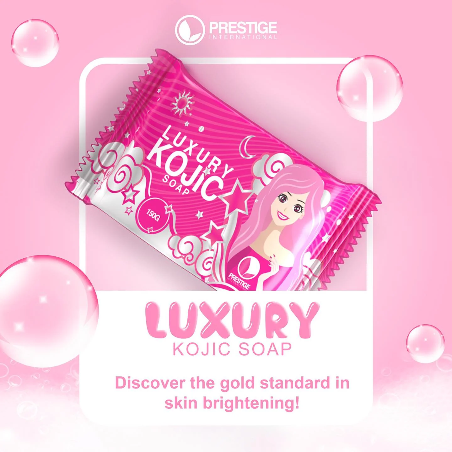 Prestige Luxury Kojic Whitening Soap - 75g - Image 6