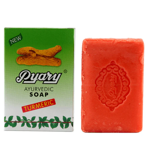 Pyary Ayurveda Soap Turmeric - 3Pcs × 75g (2+1) Offer - Image 5