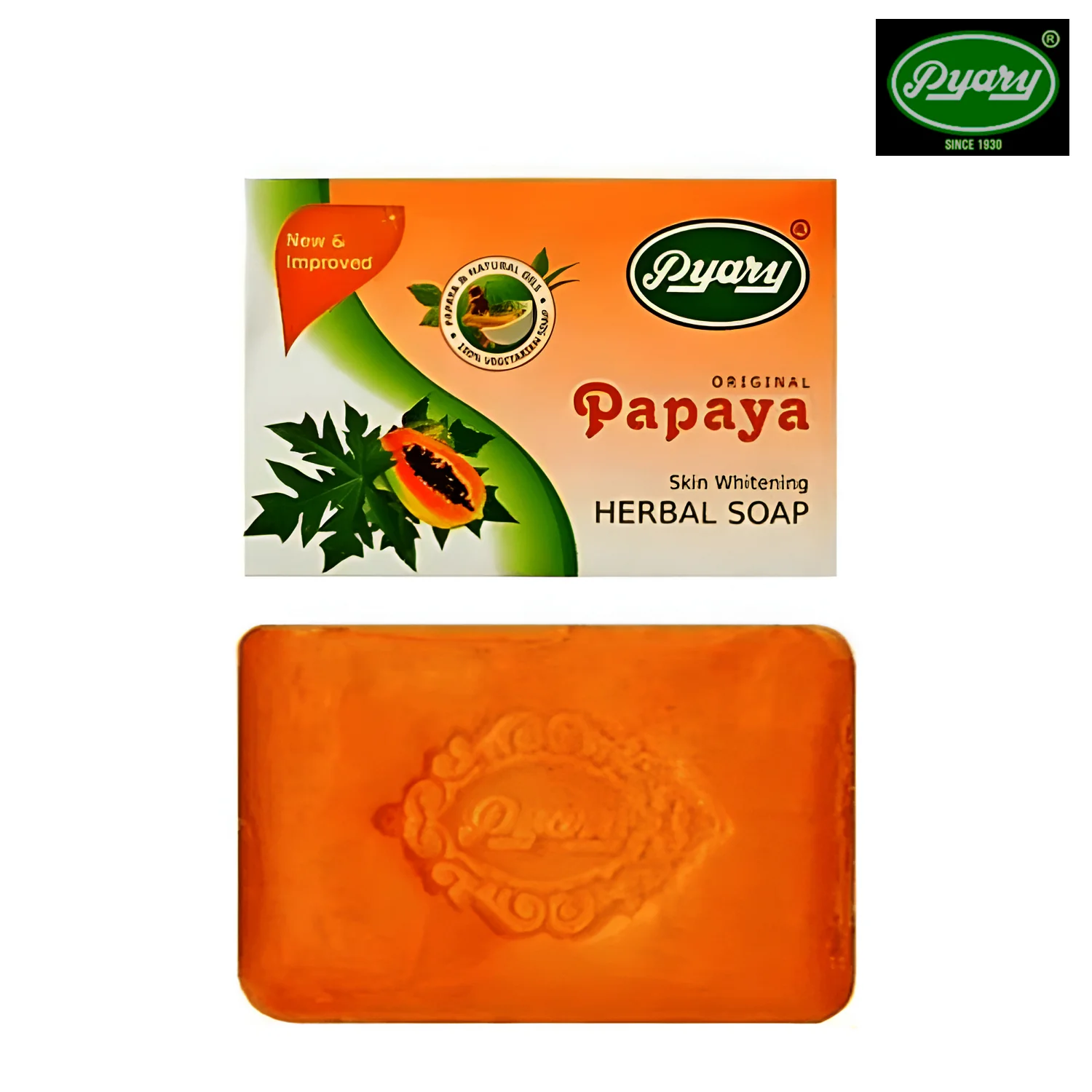 Pyary Papaya Herbal Soap – 75g - Image 6