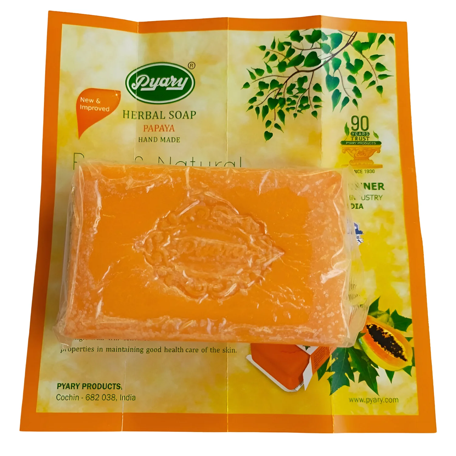 Pyary Papaya Herbal Soap – 75g - Image 7
