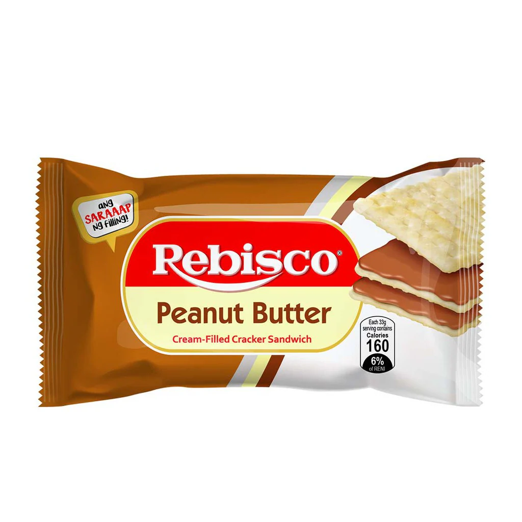 Rebisco Peanut Butter Cream Cracker 10x33g - Image 4