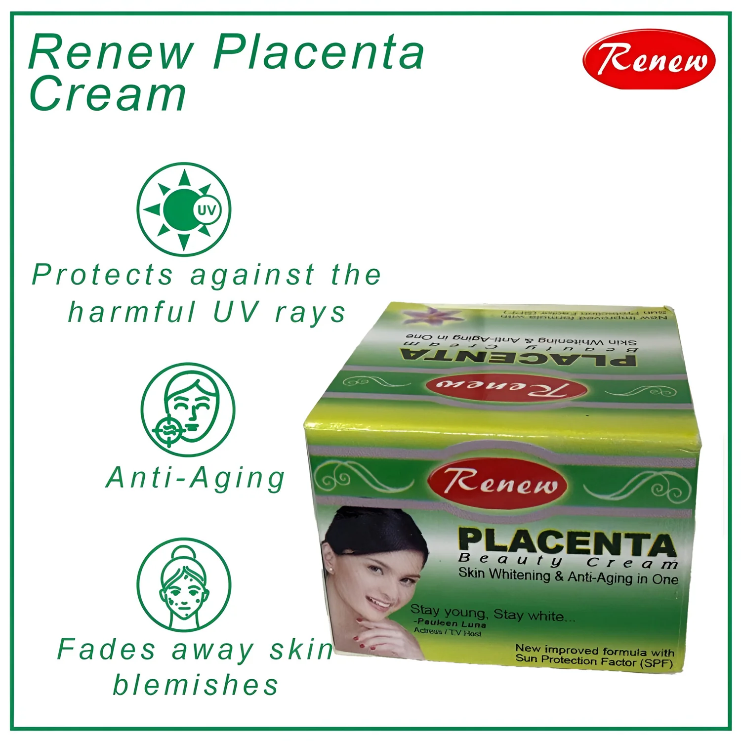 Renew Placenta Skin Whitening & Anti-Aging In One Beauty Cream - Image 5