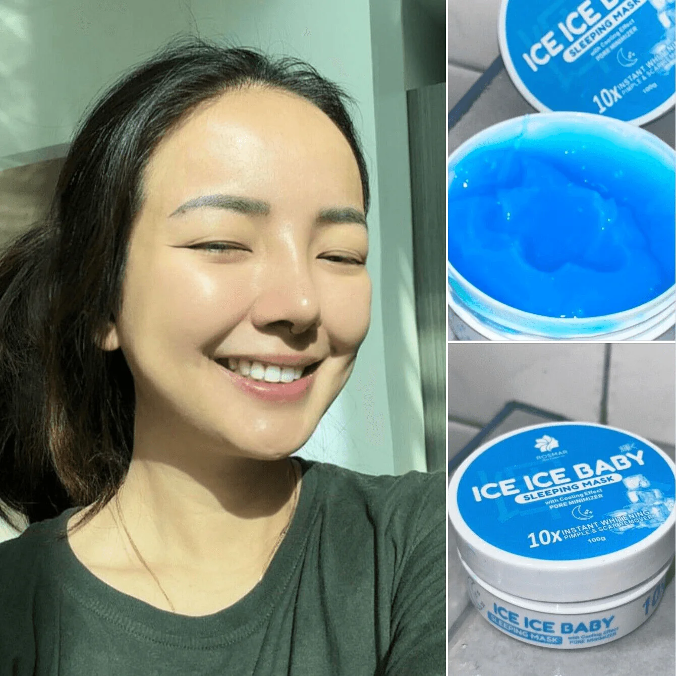 Rosmar Ice Baby Skin Whitening Sleeping Mask - 100g - Image 7