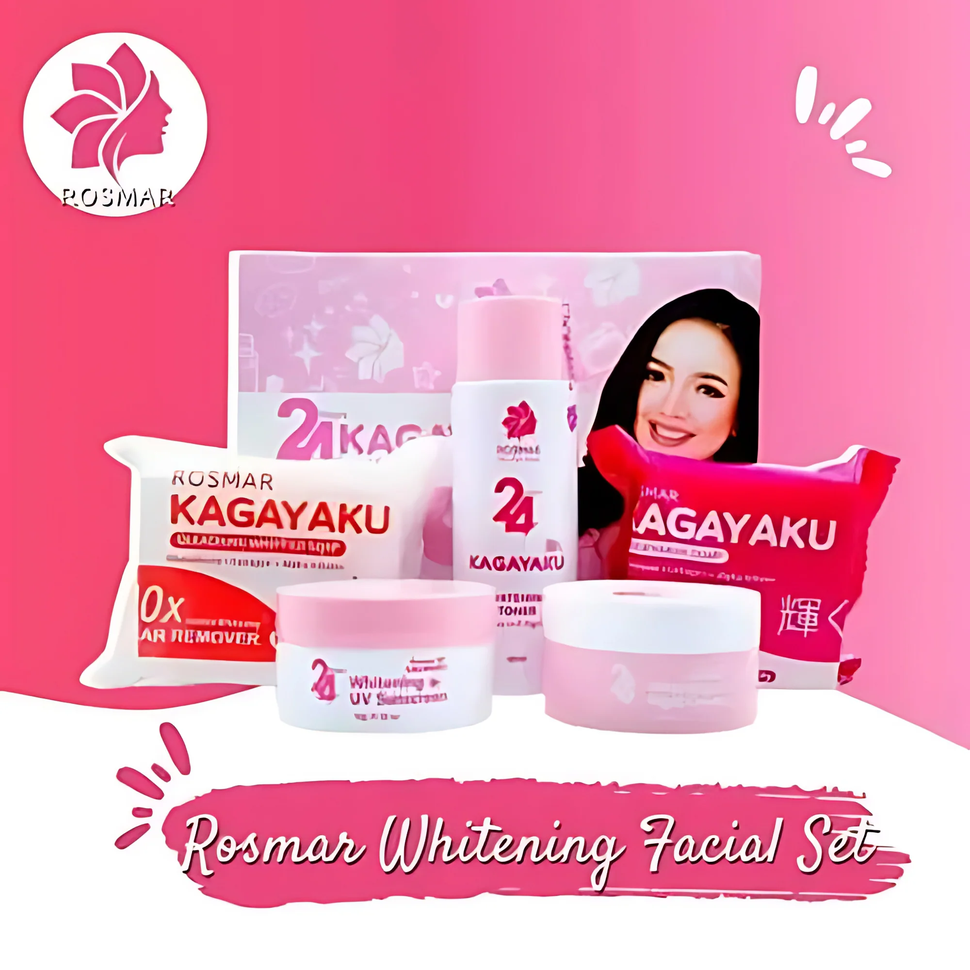 Rosmar Kagayaku 24 Hours Whitening Facial Set - Image 8