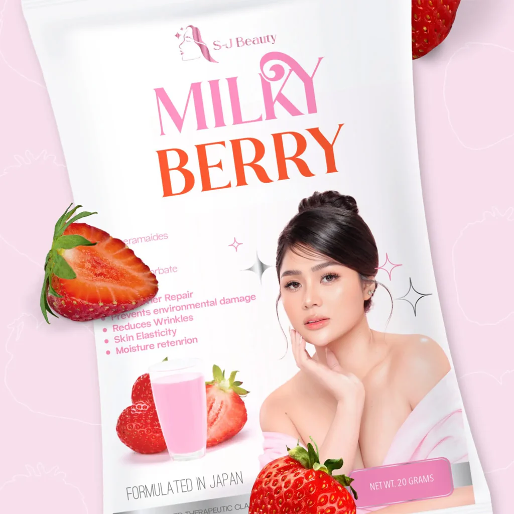 S&J Beauty Milky Berry – 15g x 10 Sachets (150g Total) - Image 4