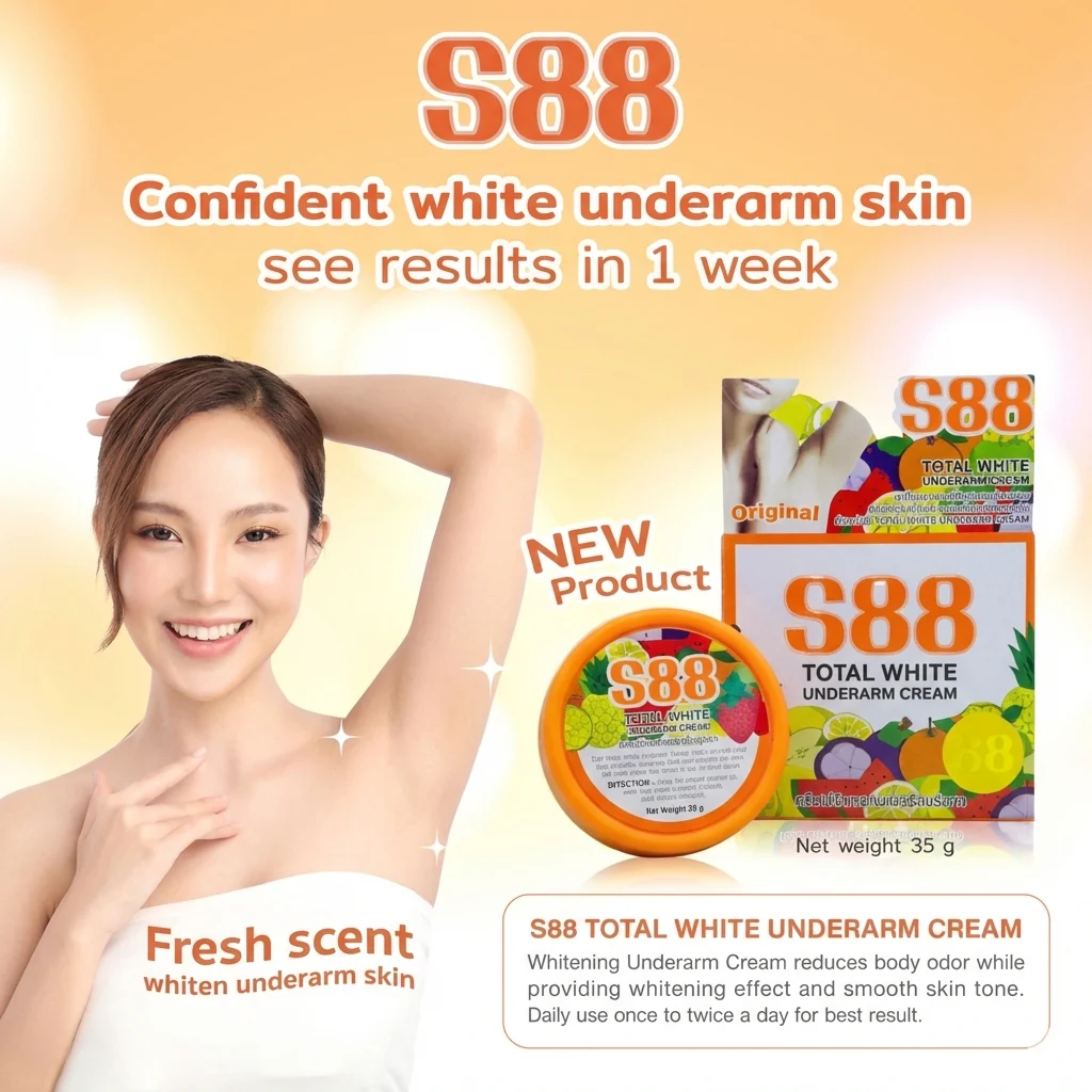 S88 Total White Underarm Cream – 35g - Image 3