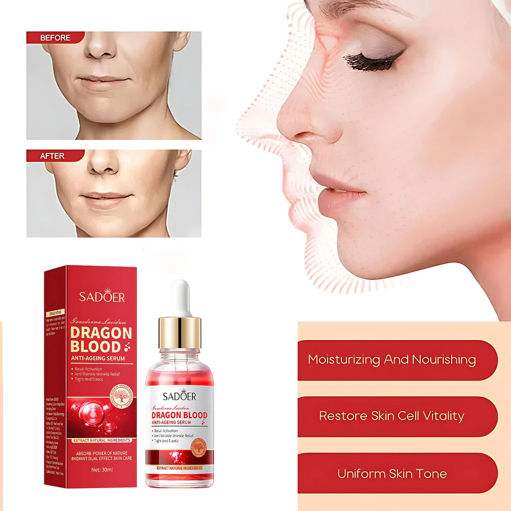 Sadoer Dragon Blood Anti-Aging Facial Serum – 30ml - Image 5
