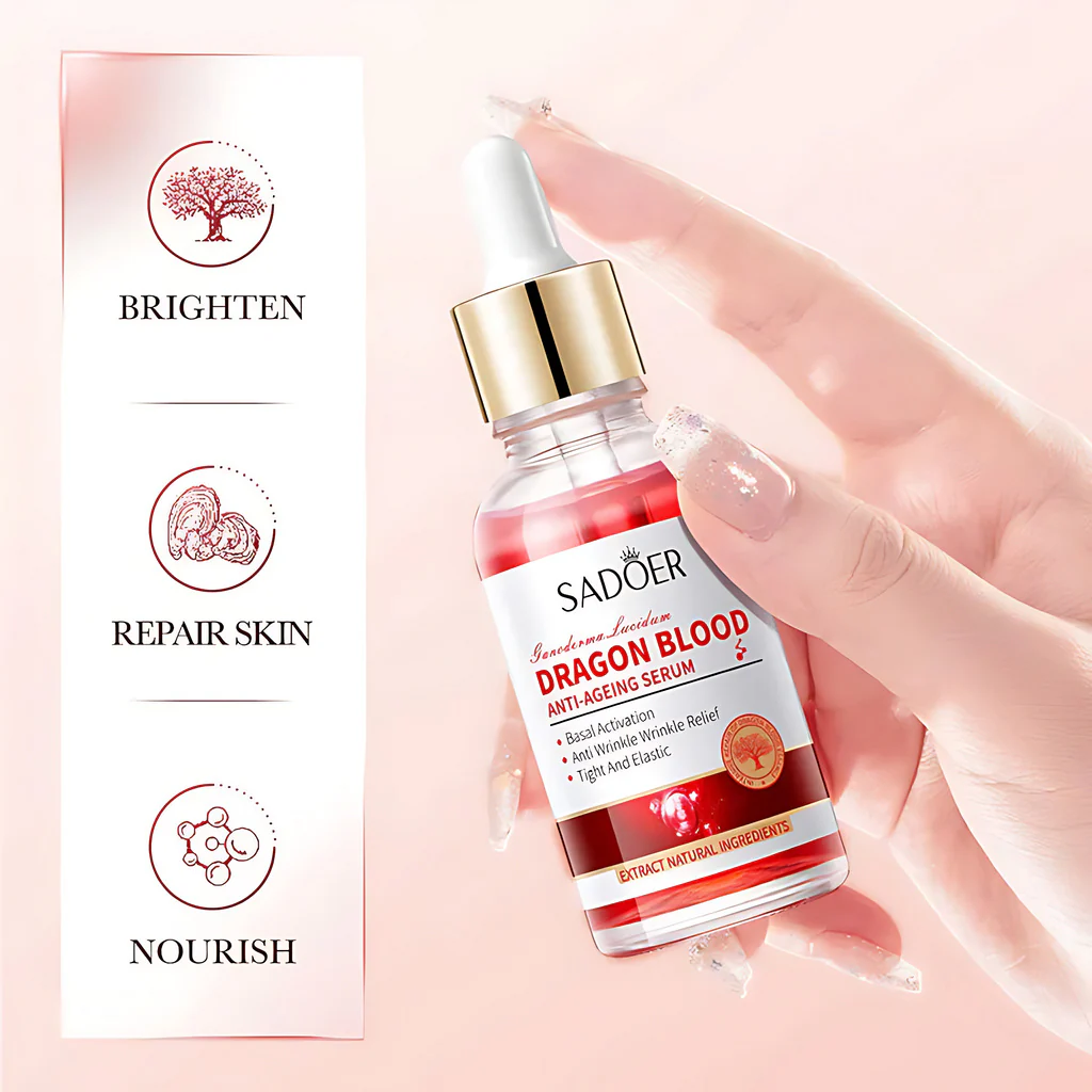 Sadoer Dragon Blood Anti-Aging Facial Serum – 30ml - Image 9