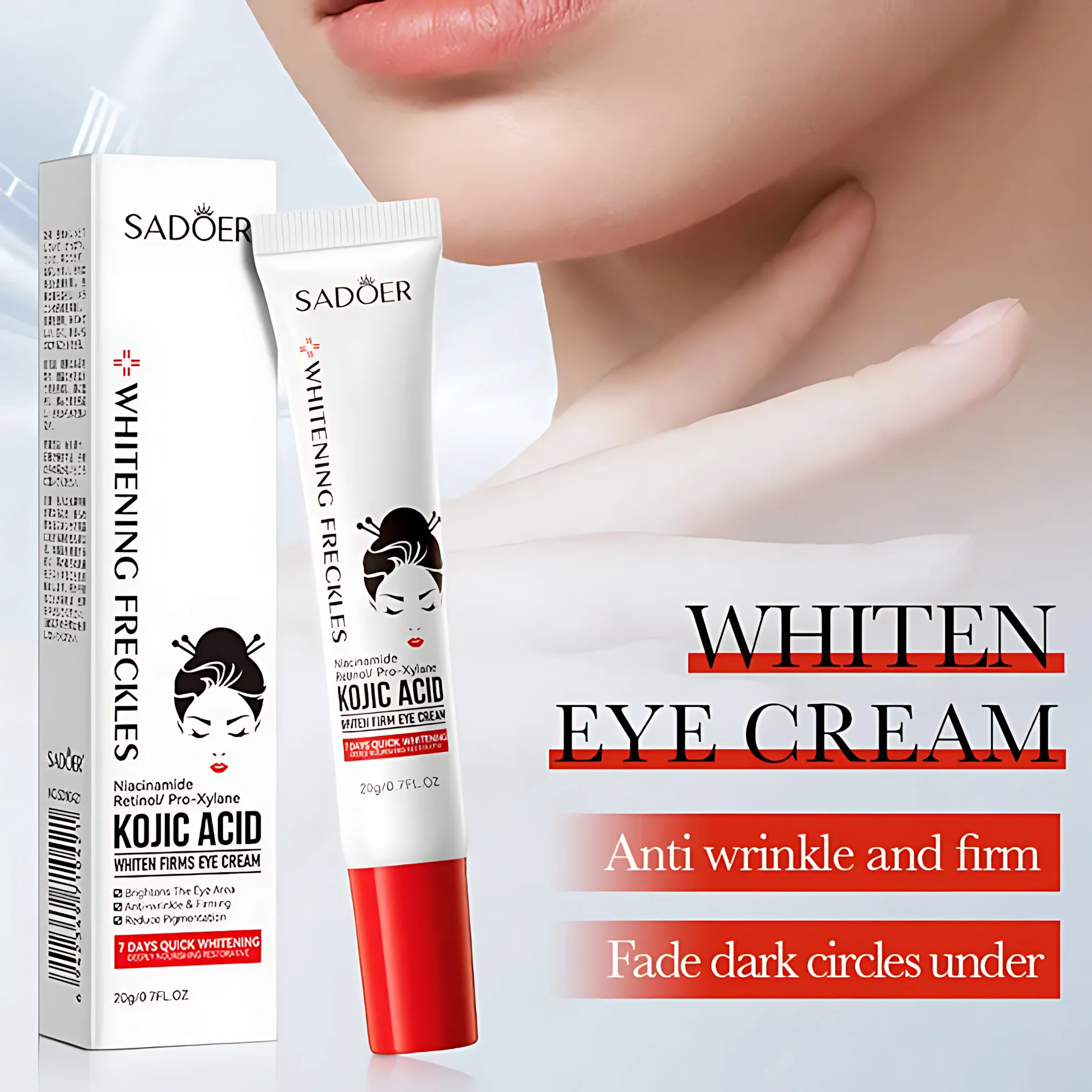Sadoer Kojic Acid Whitening Freckles Eye Cream – 20g - Image 3