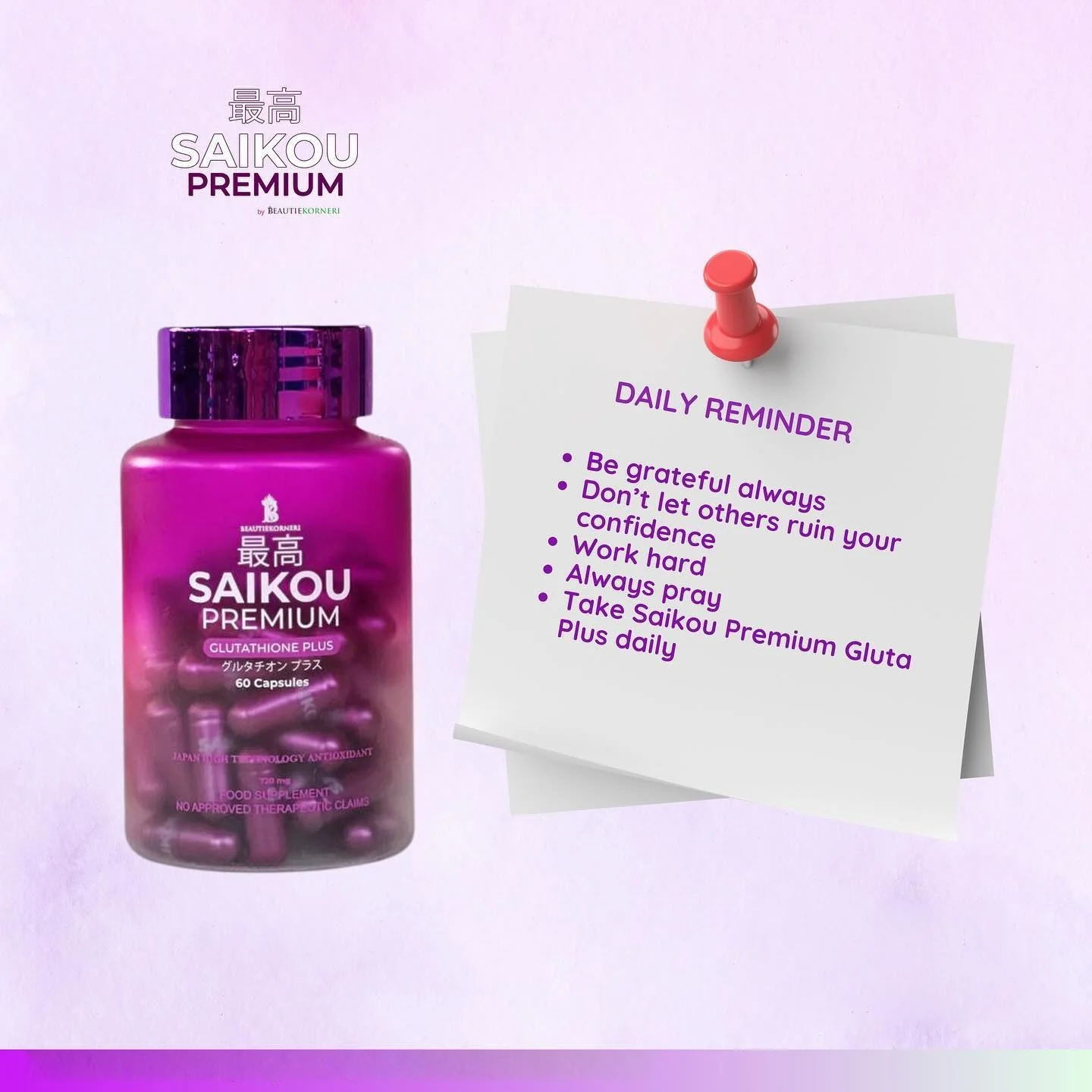 SAIKOU premium gluthione plus 60 capcules - Image 11