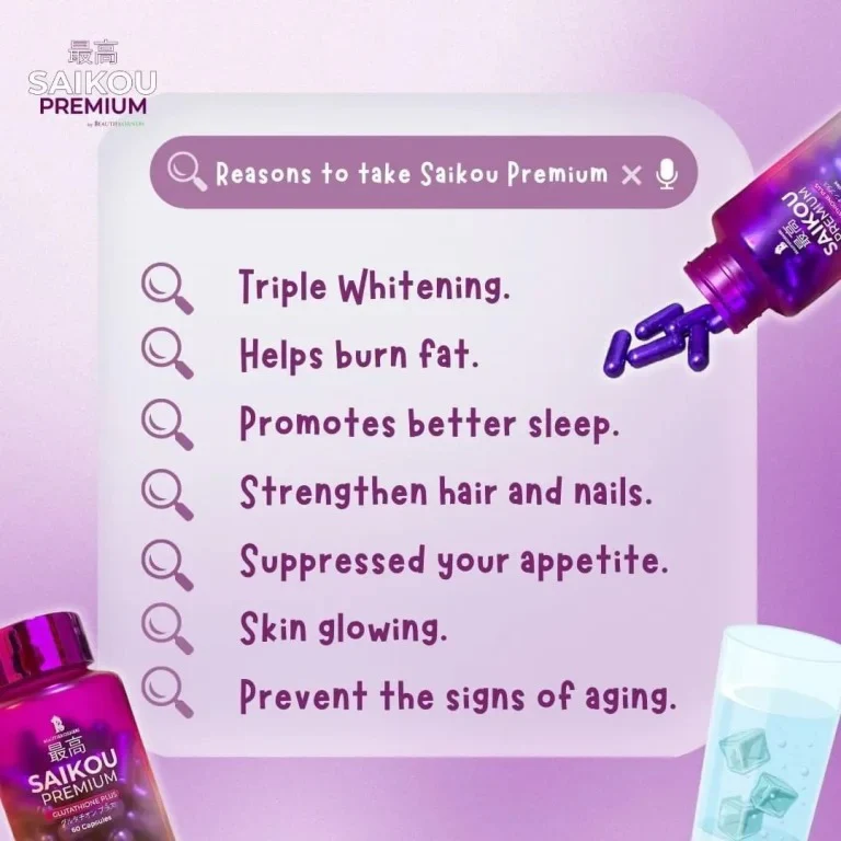 SAIKOU premium gluthione plus 60 capcules - Image 6