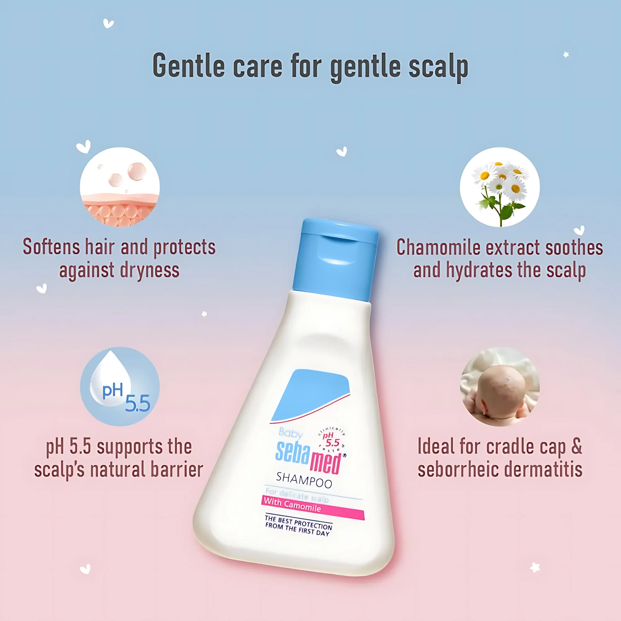 Sebamed Baby Shampoo with Chamomile – 50ml - Image 4