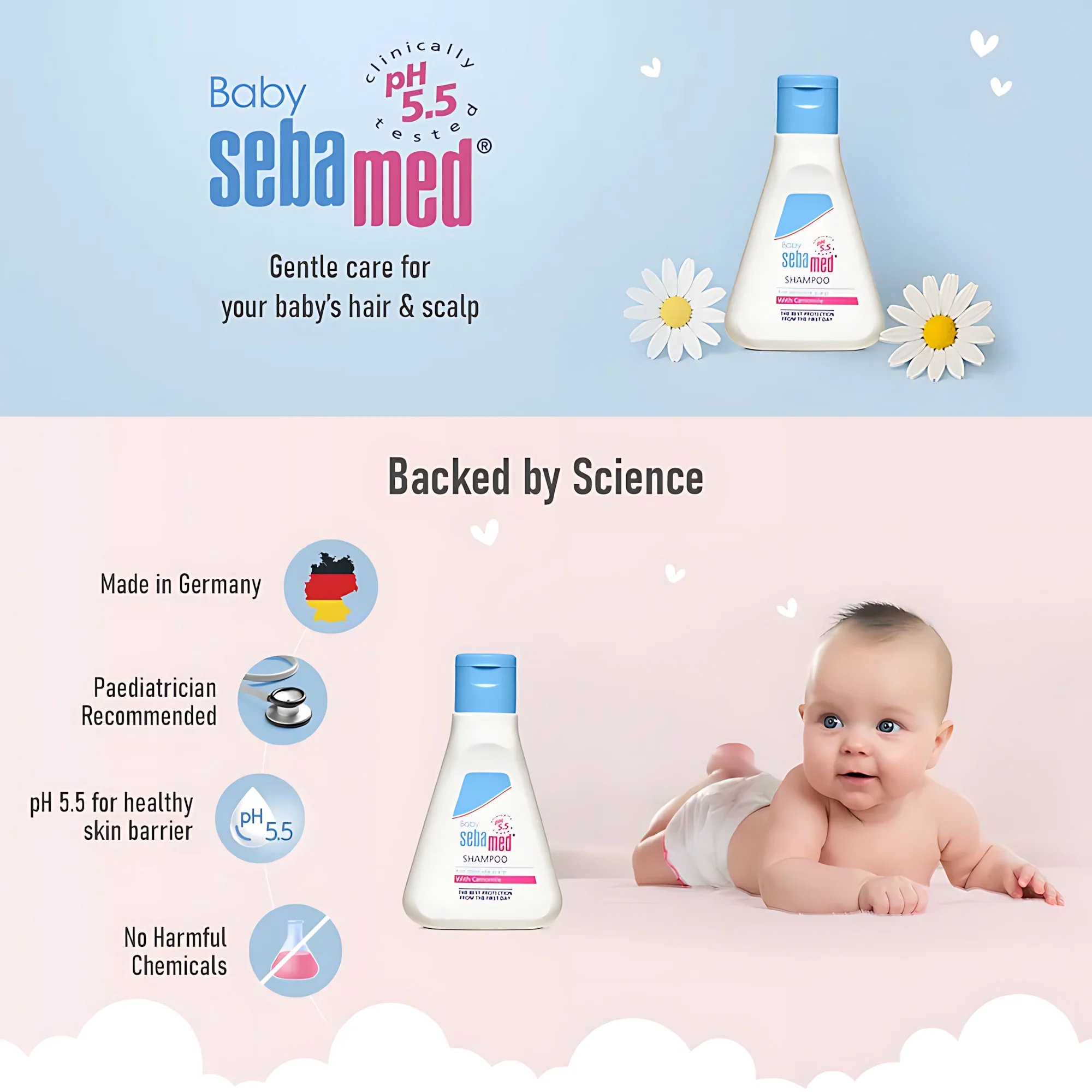 Sebamed Baby Shampoo with Chamomile – 50ml - Image 6