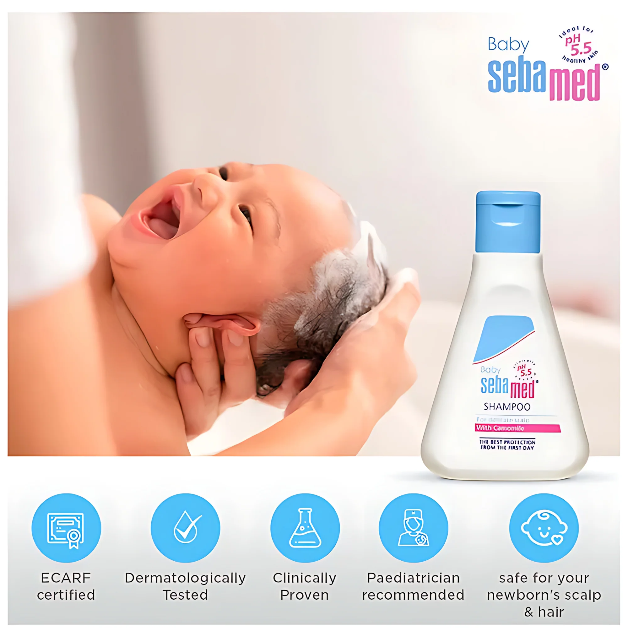 Sebamed Baby Shampoo with Chamomile – 50ml - Image 7