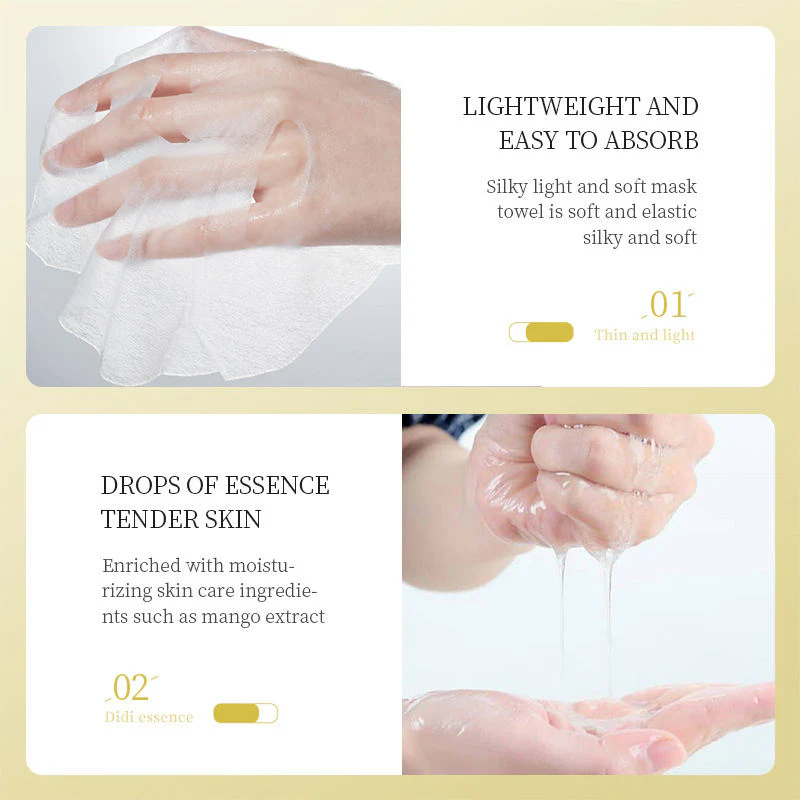 SEOMOU Plant Mask Series Green Tea Smoothing Facial Mask - 25g - Image 3