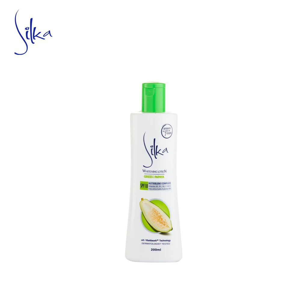 Silka Skin Whitening Lotion With Green Papaya 200ml - Image 2