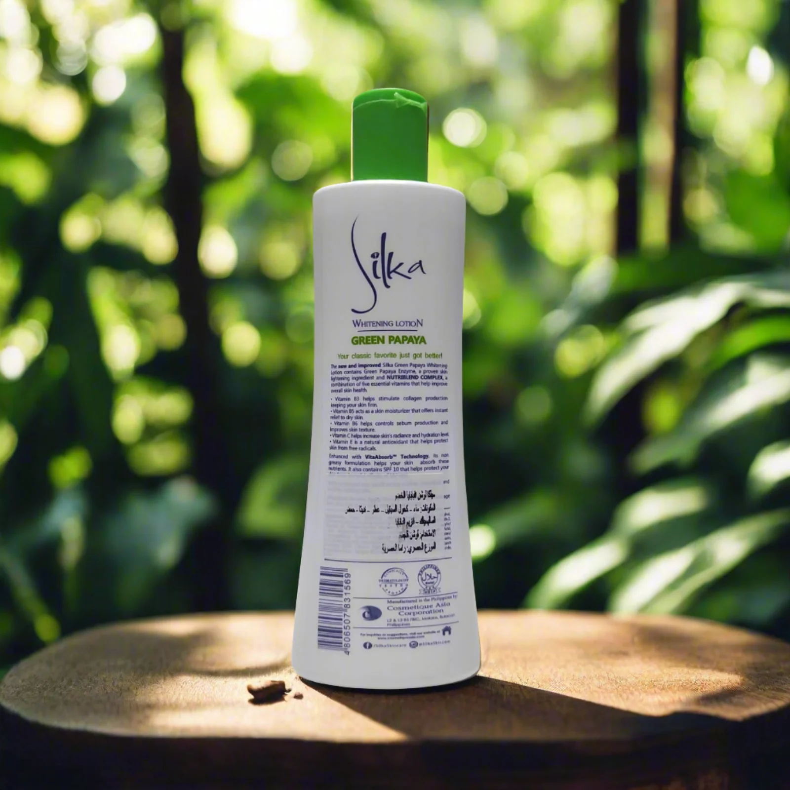 Silka Skin Whitening Lotion With Green Papaya 200ml - Image 4