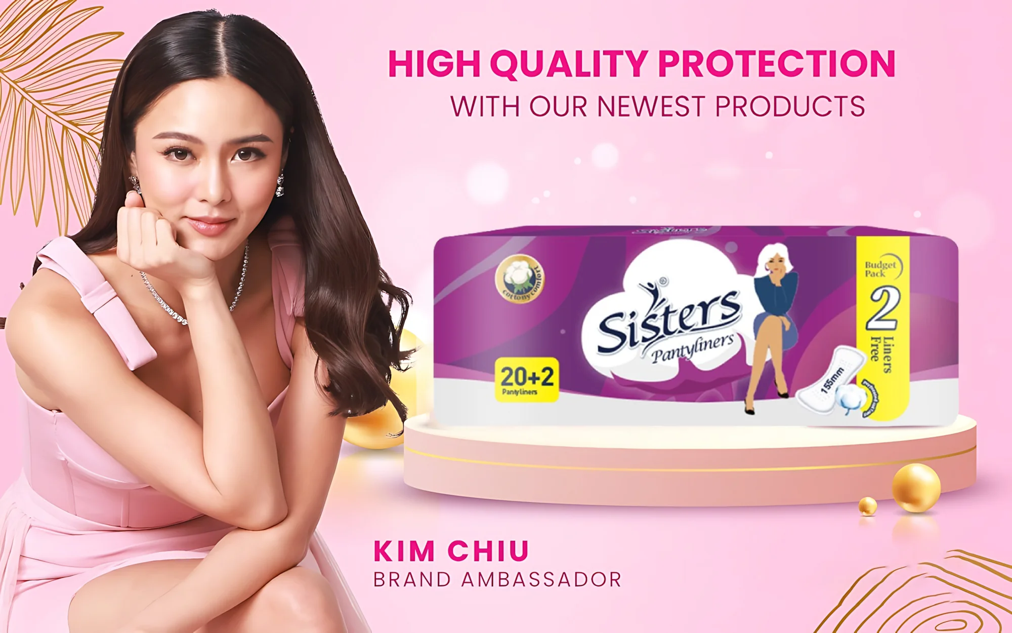Sisters Pantyliners Budget Pack (155mm) 20+2 Pads Free - Image 6