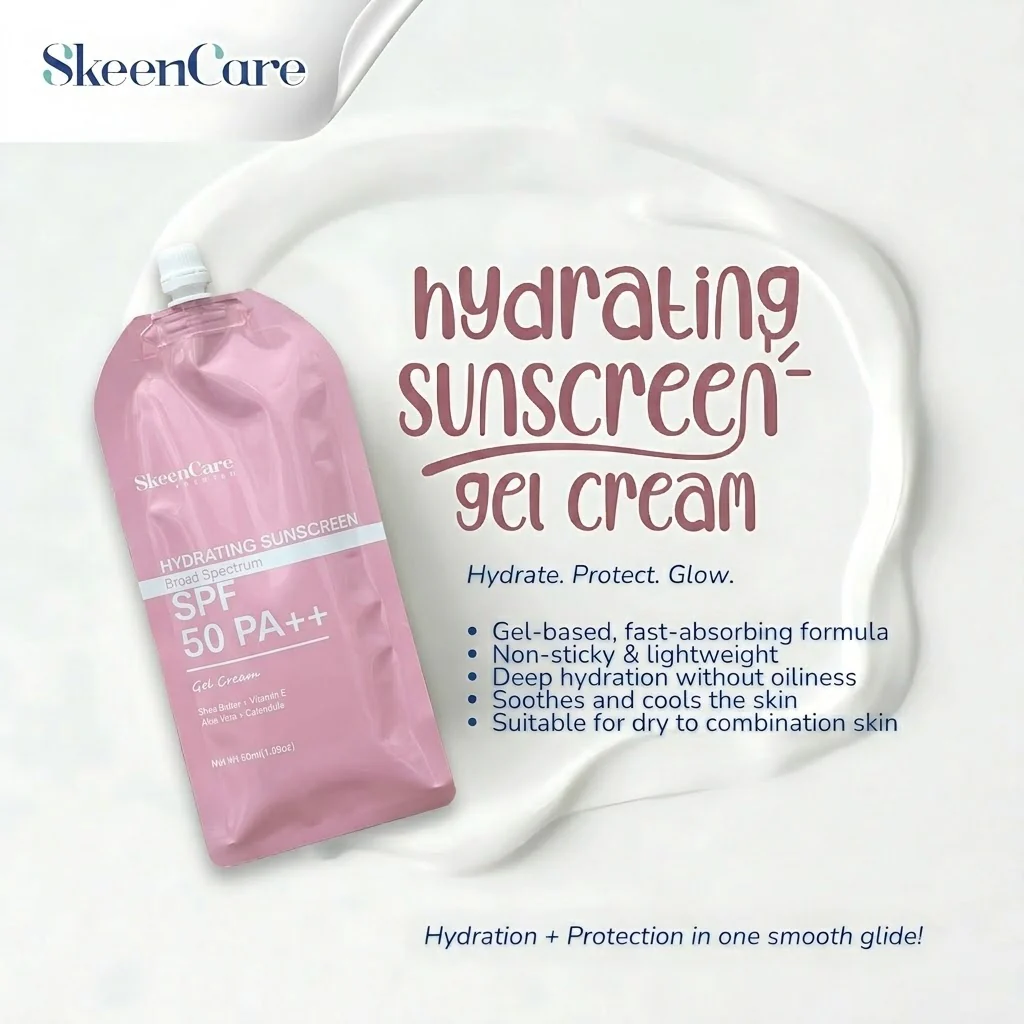 SkeenCare Hydrating Sunscreen Gel Cream SPF 50 PA++ – 50g - Image 3