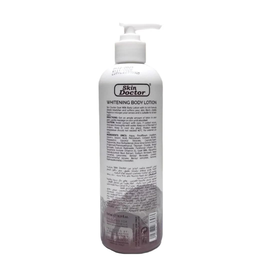 Skin Doctor Goat Milk Whitening Body Lotion - 500ml - Image 2
