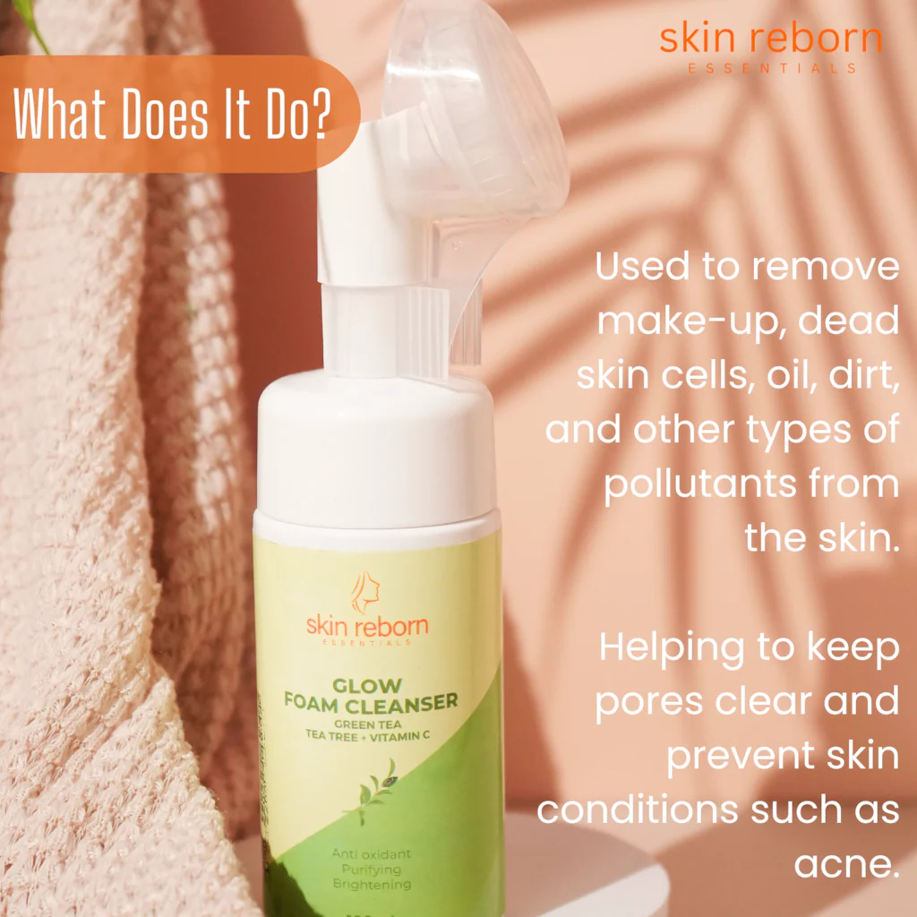 Skin Reborn Essentials Glow Foam Cleanser - 100ml - Image 10