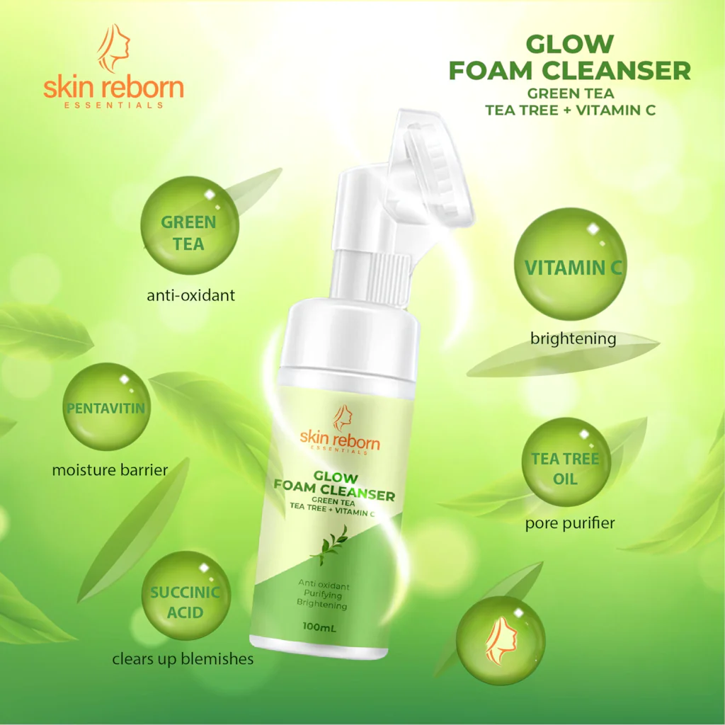 Skin Reborn Essentials Glow Foam Cleanser - 100ml - Image 3