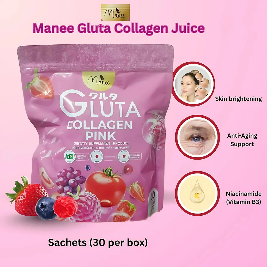 Manee Gluta Collagen Pink – 30 Sachets × 10g Each - Image 10