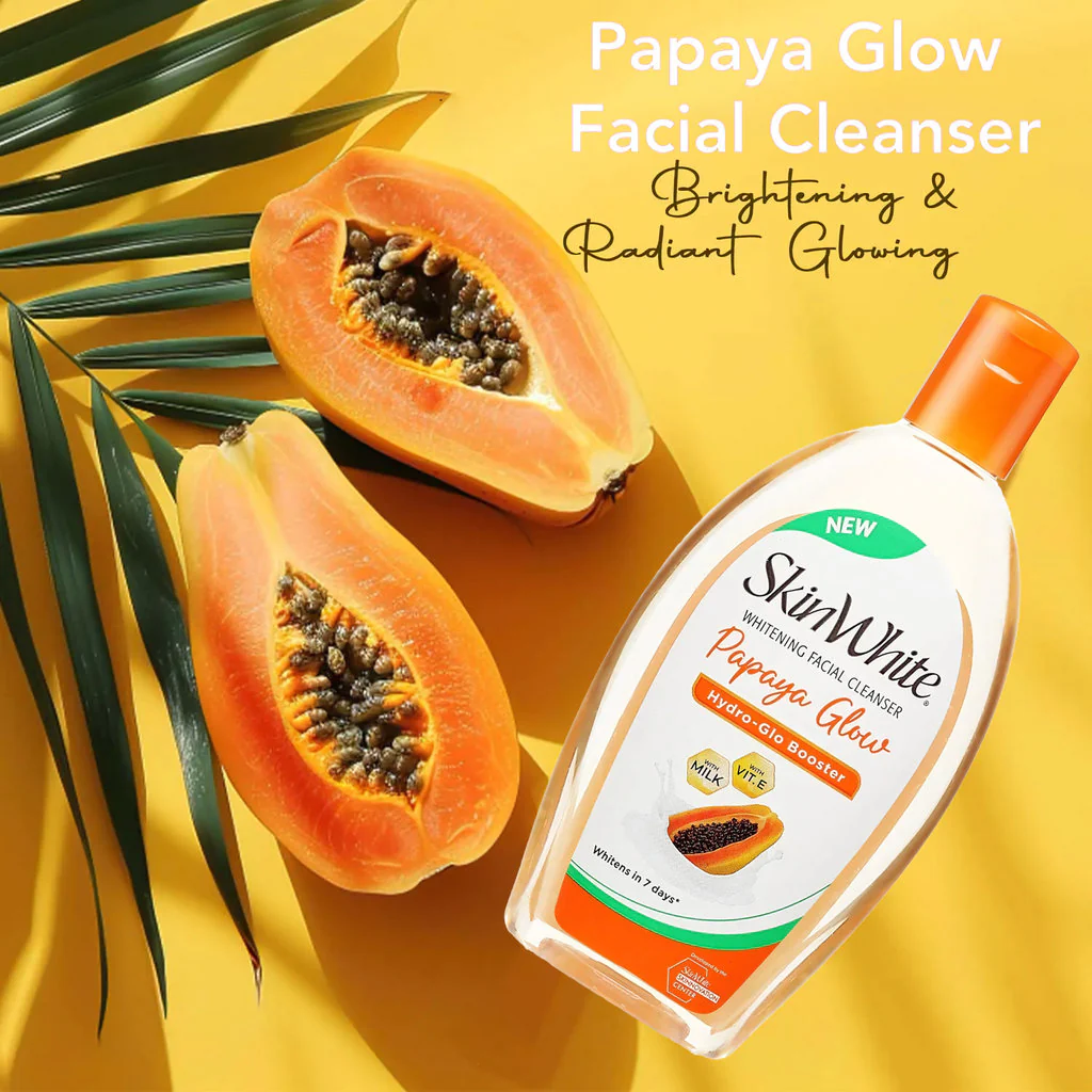 SkinWhite Papaya Glow Whitening Facial Cleanser – 135ml - Image 8