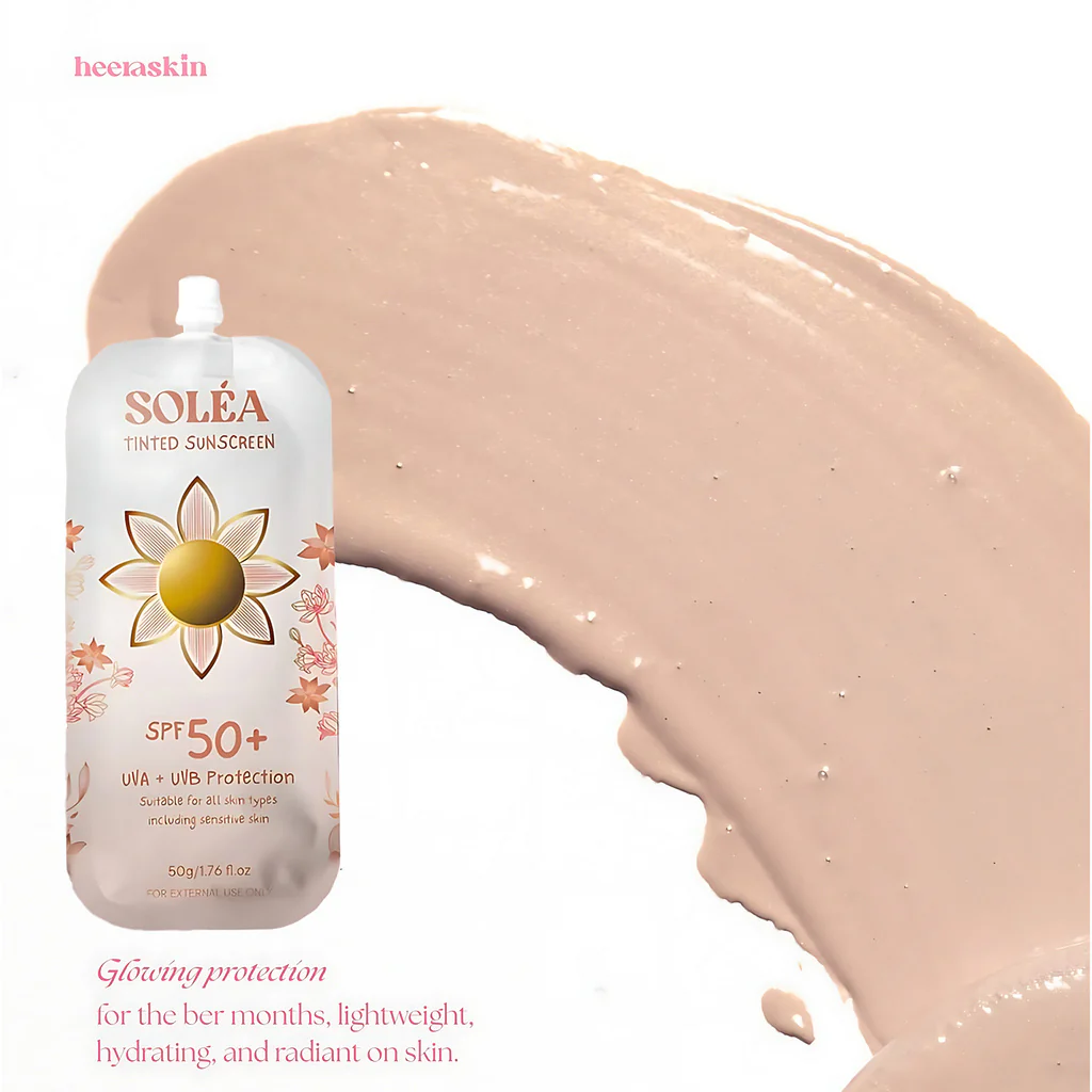 Solea Tinted Sunscreen SPF 50+ UVA/UVB – 50g - Image 2