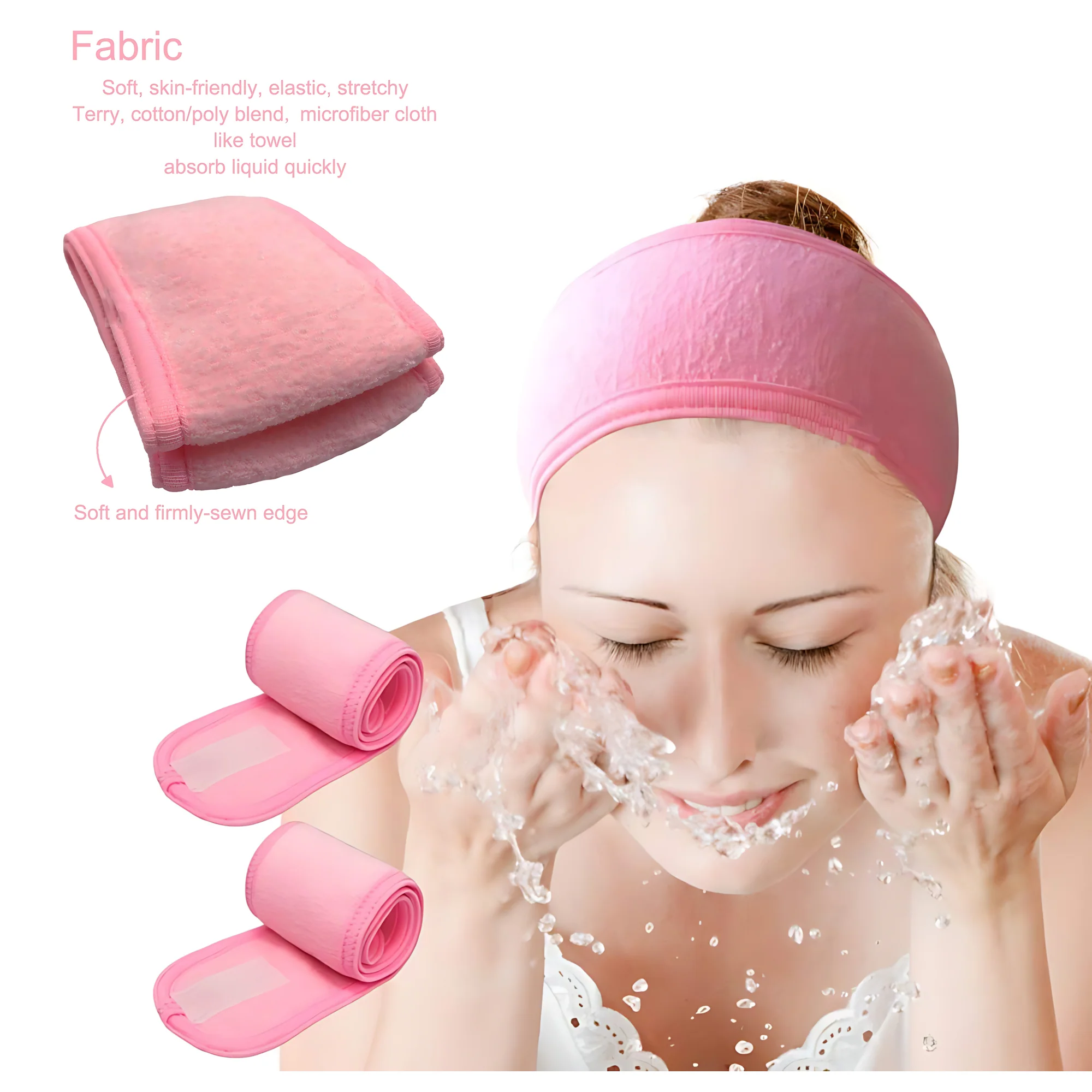 Spa Headband Sweat Towels – Adjustable, Non-Slip & Washable - Image 11