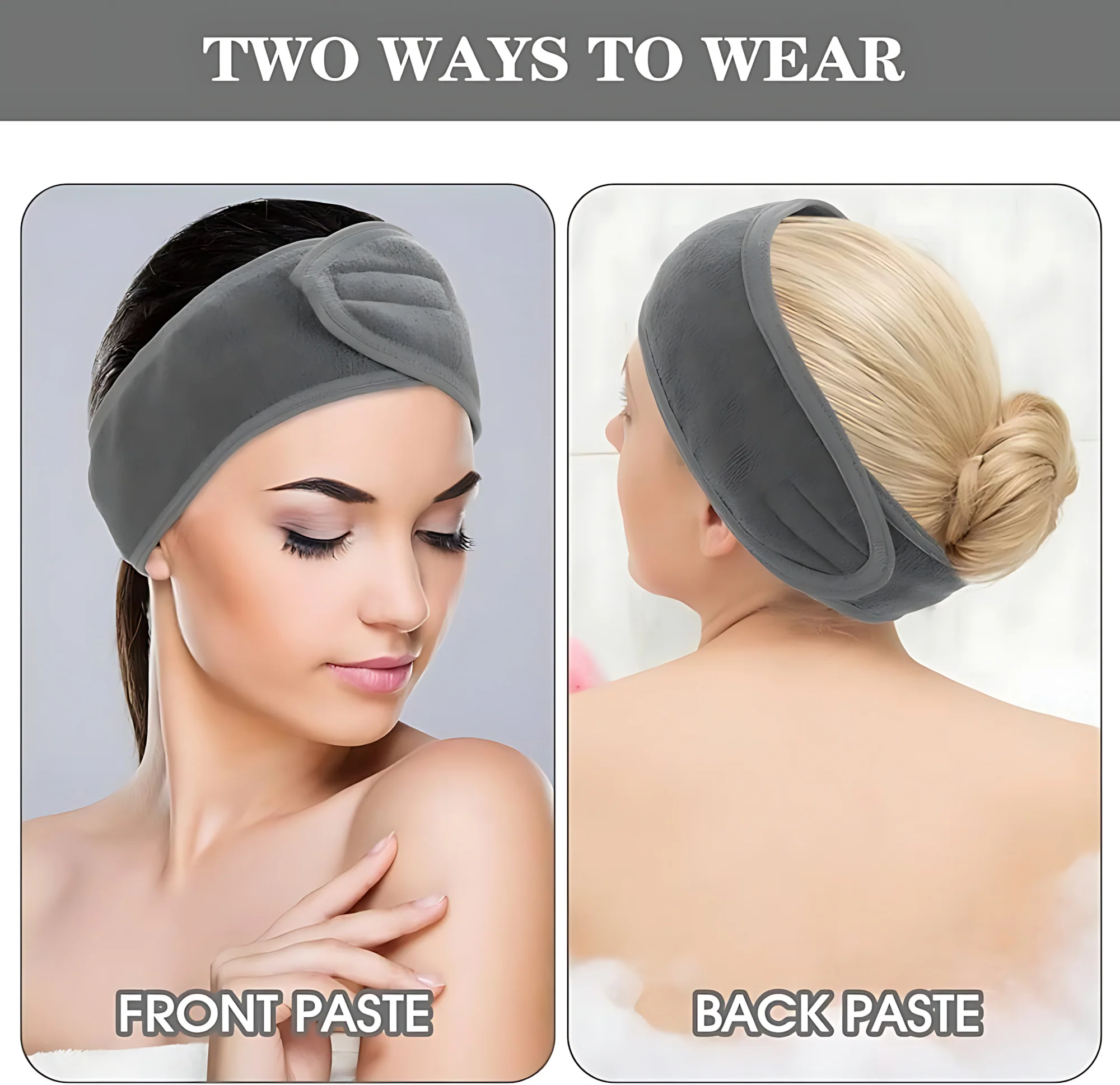 Spa Headband Sweat Towels – Adjustable, Non-Slip & Washable - Image 4
