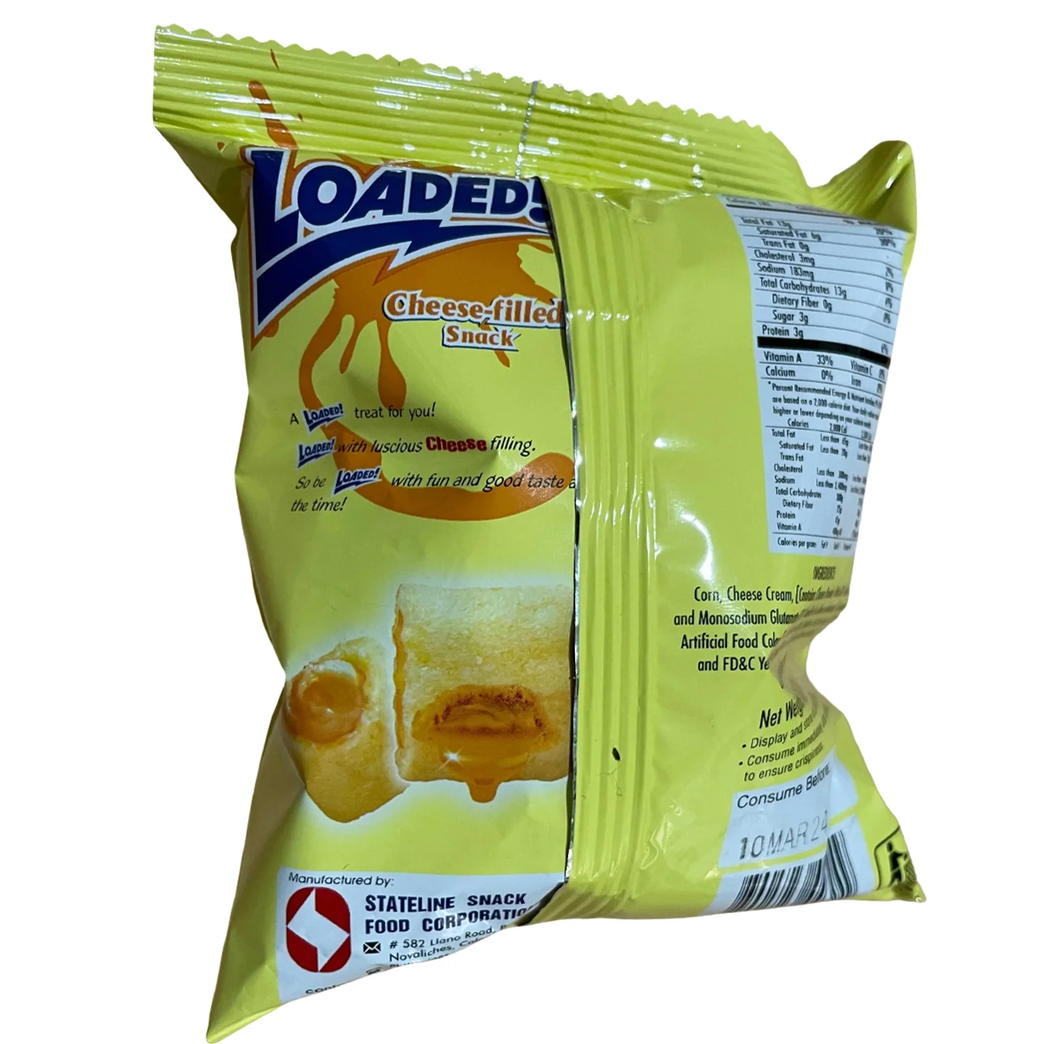 Stateline Loaded! Cheese Filled Snack - 32g - Image 5