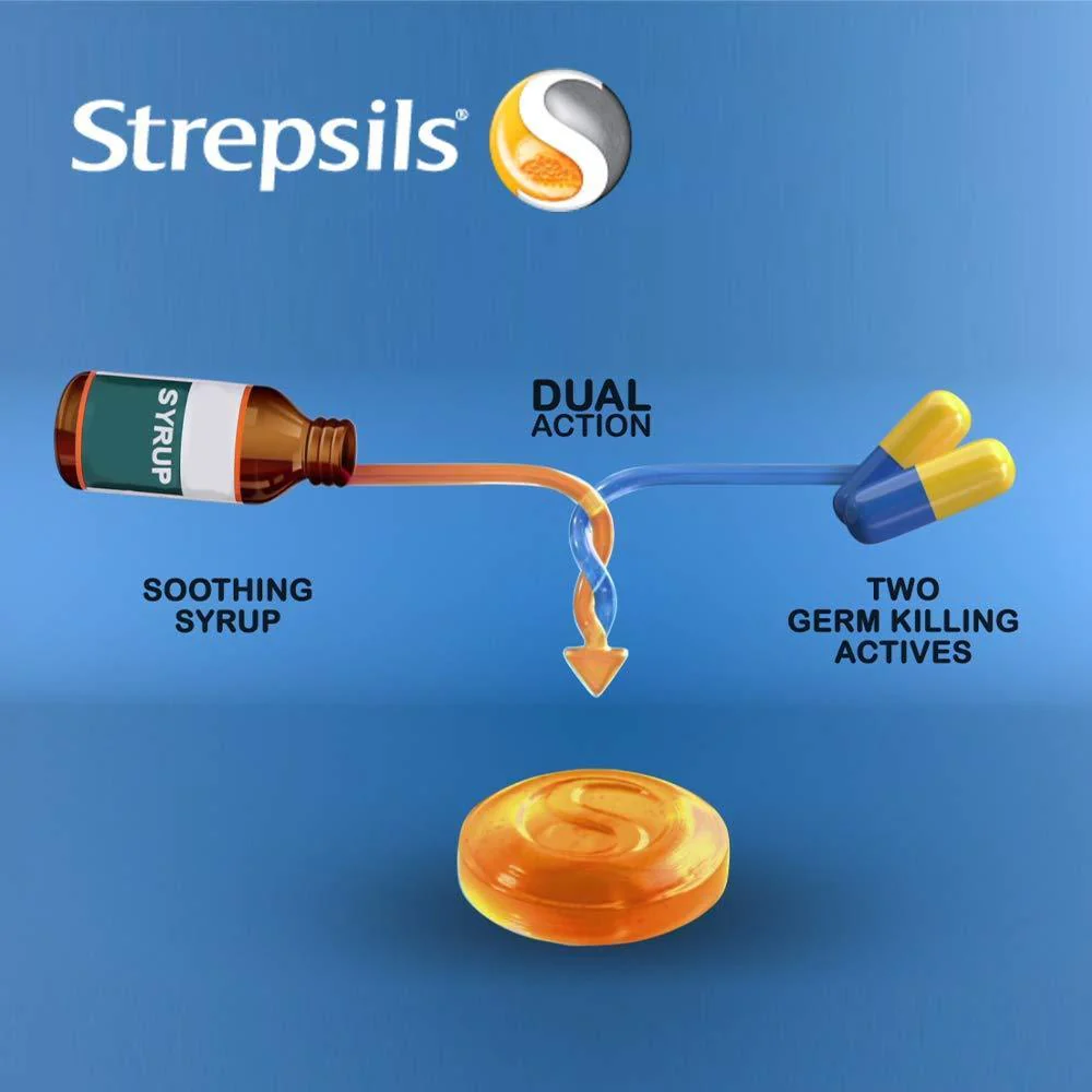 Strepsils Medicated Throat Lozenges - Orange Candy - 8 Pcs - Image 6