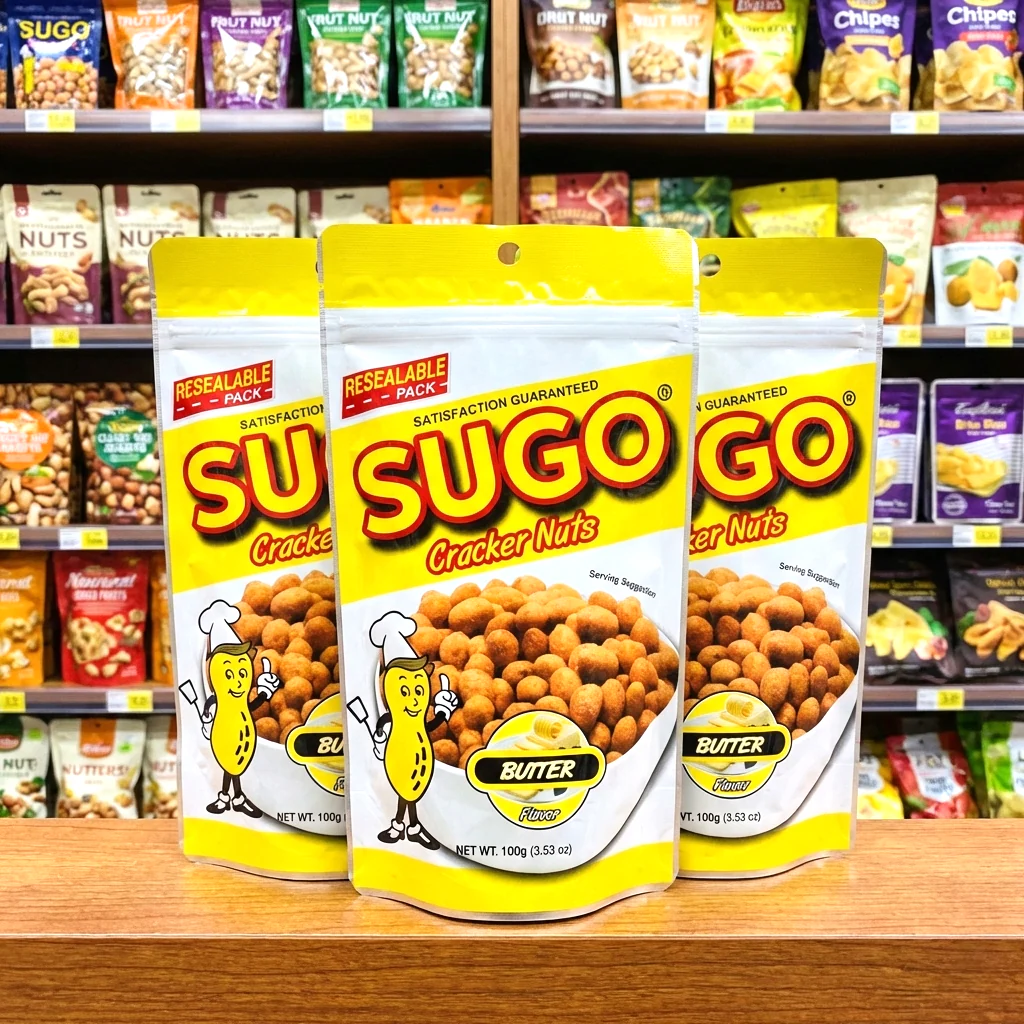 Sugo Cracker Nuts Butter Flavor β 100g (3pcs Combo)