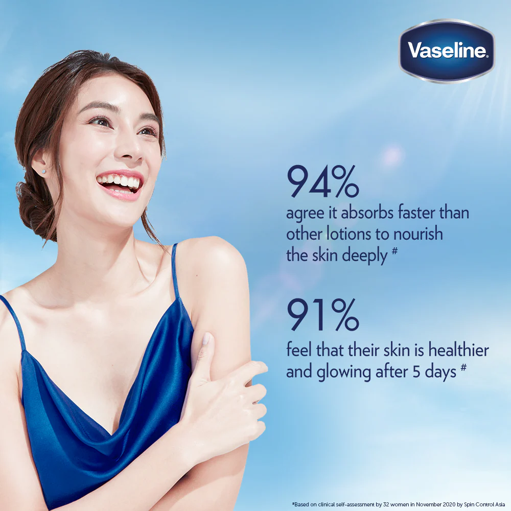 Vaseline Gluta-Hya Serum Burst Lotion Dewy Radiance - 330ml - Image 11