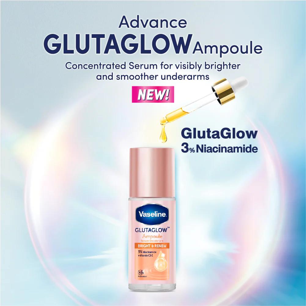 Vaseline Glutaglow Bright & Renew Ampoule Serum Deodorant - 45ml - Image 3