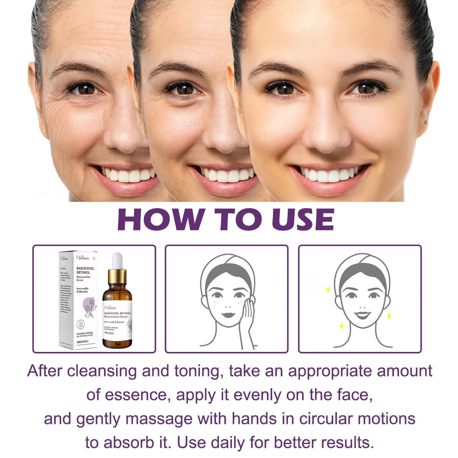 Venature Bakuchiol Retinol Rejuvenation Serum - 30ml - Image 9