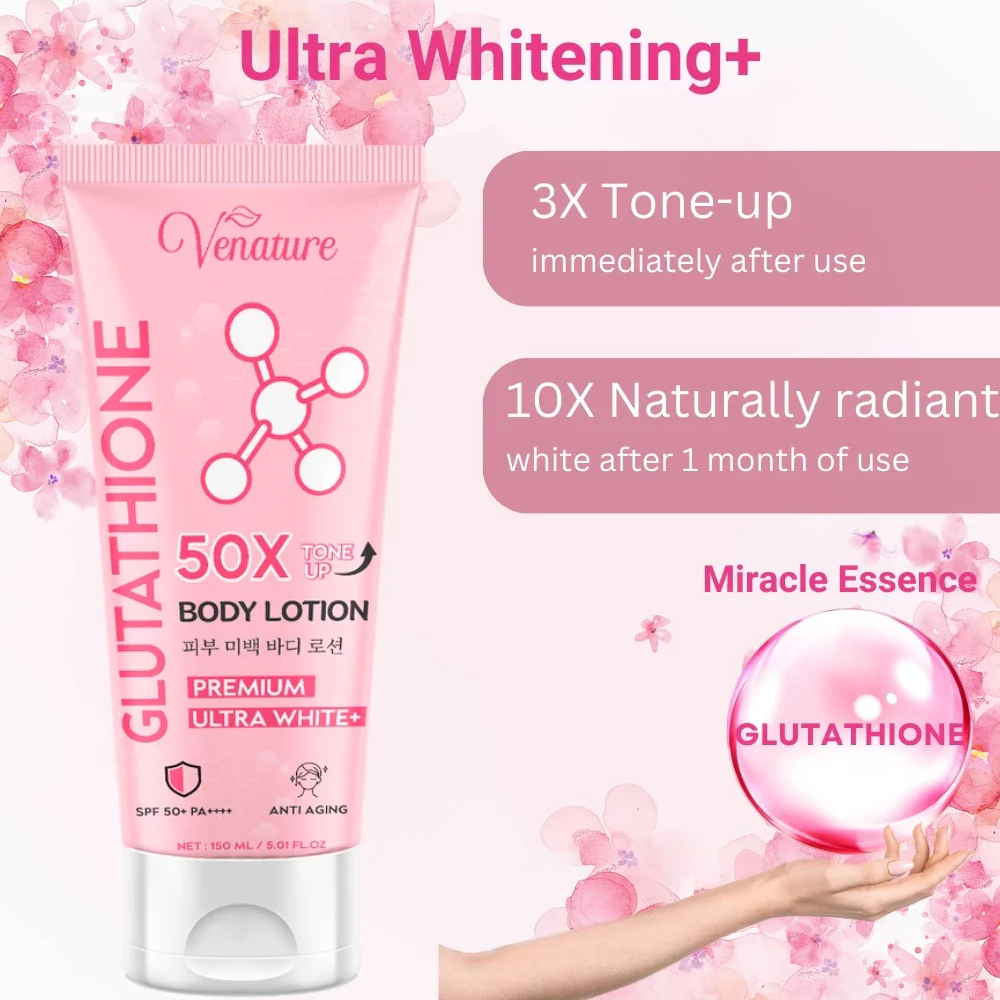 Venature Glutathione 50x Tone Up Body Lotion - 150ml - Image 7