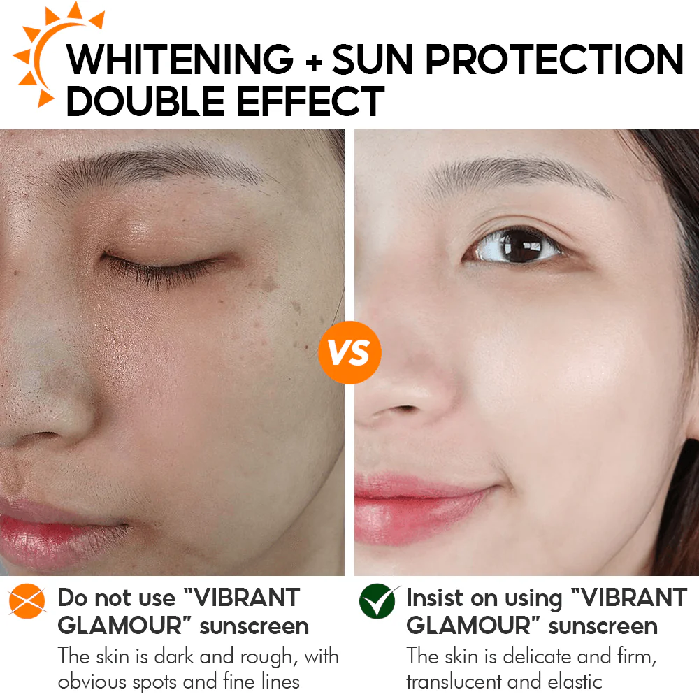 Vibrant Glamour brightening  Sunscreen Cream SPF50+ UVA/UVB - 50g - Image 4