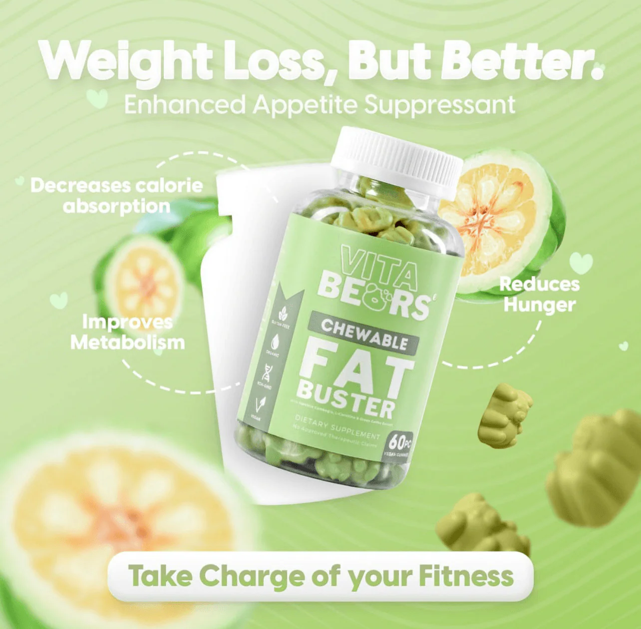 Vita Bears Fat Buster Crave Gummies Supplements - Image 3