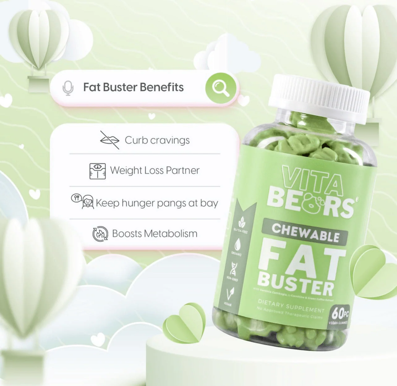 Vita Bears Fat Buster Crave Gummies Supplements - Image 4