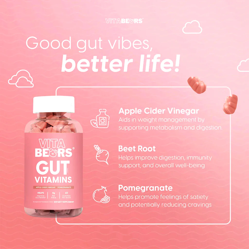 Vita Bears Gut Vitamins - 60 Gummies - Image 4