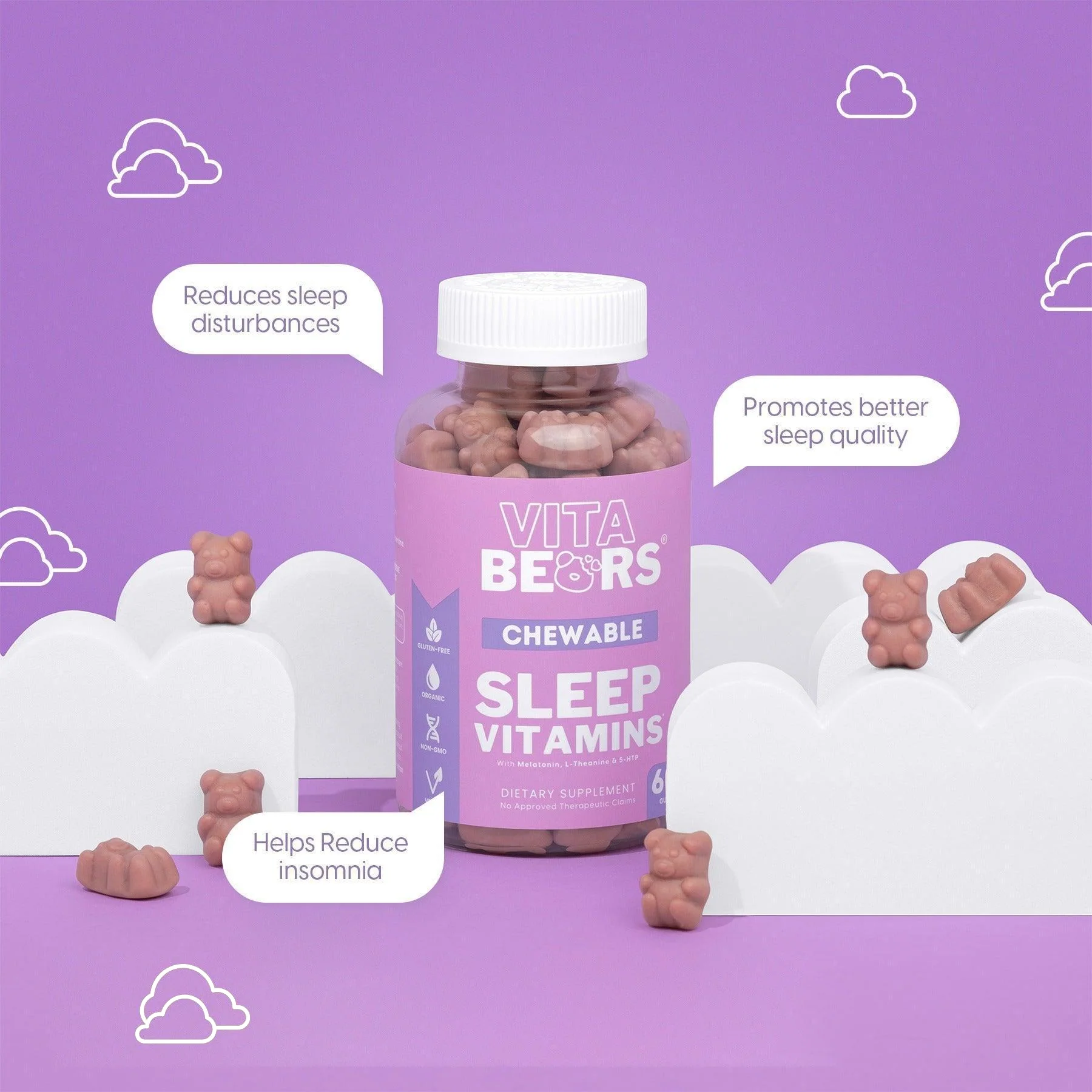 Vita Bears Sleep Vitamins Gummies Supplements - Image 4